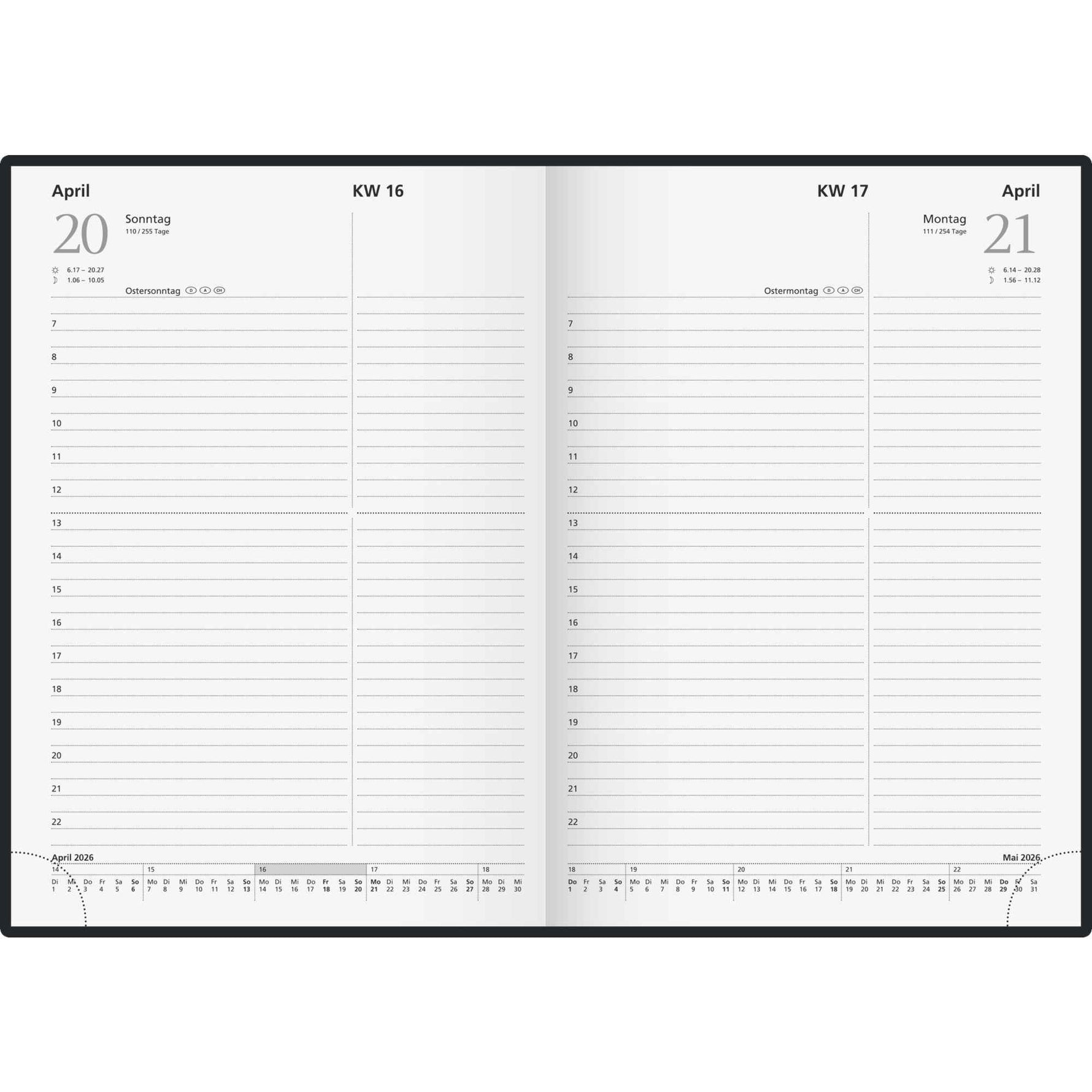 rido/idé Buchkalender Chefplaner 2026