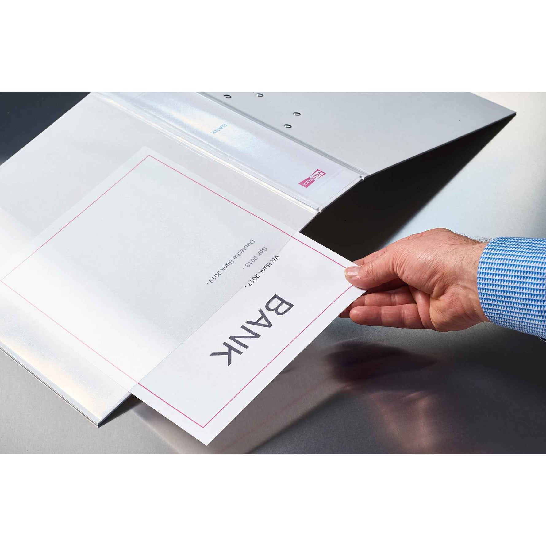 Veloflex Präsentationsringbuch VELODUR® 40 mm DIN A4 2 Ringe, D-Mechanik