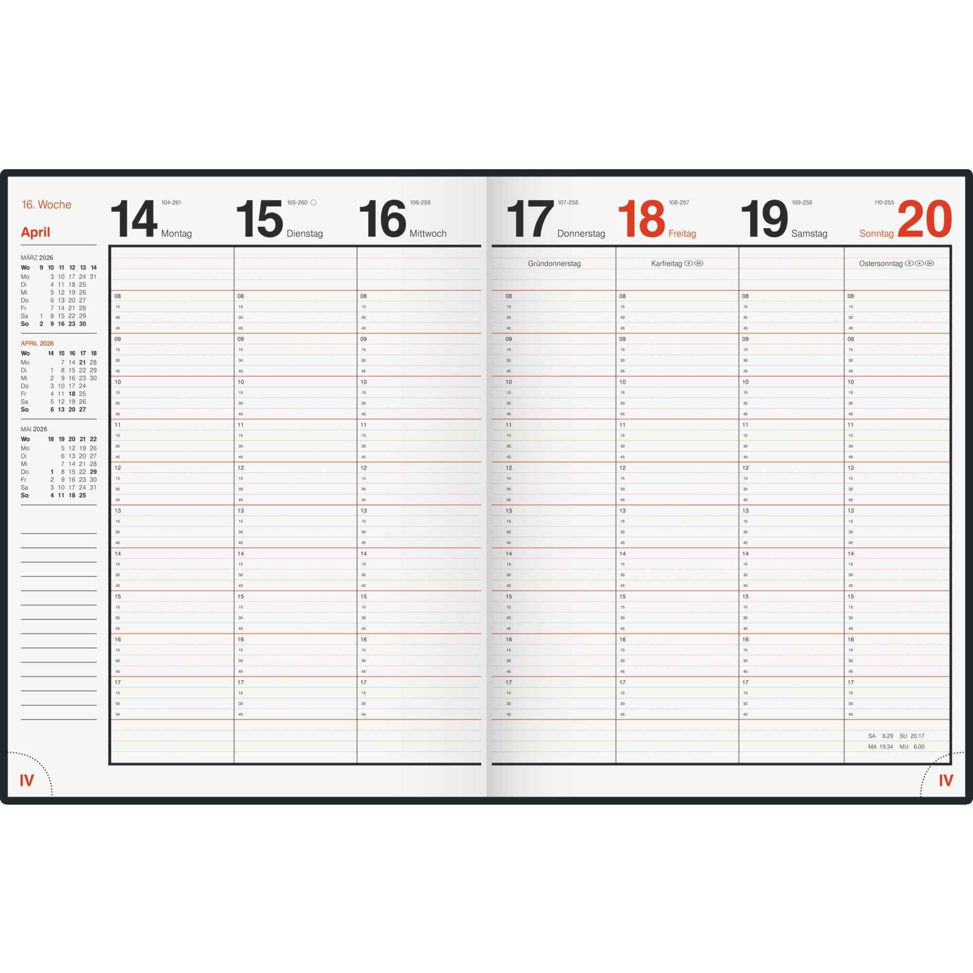 rido/idé Buchkalender magnum 2026