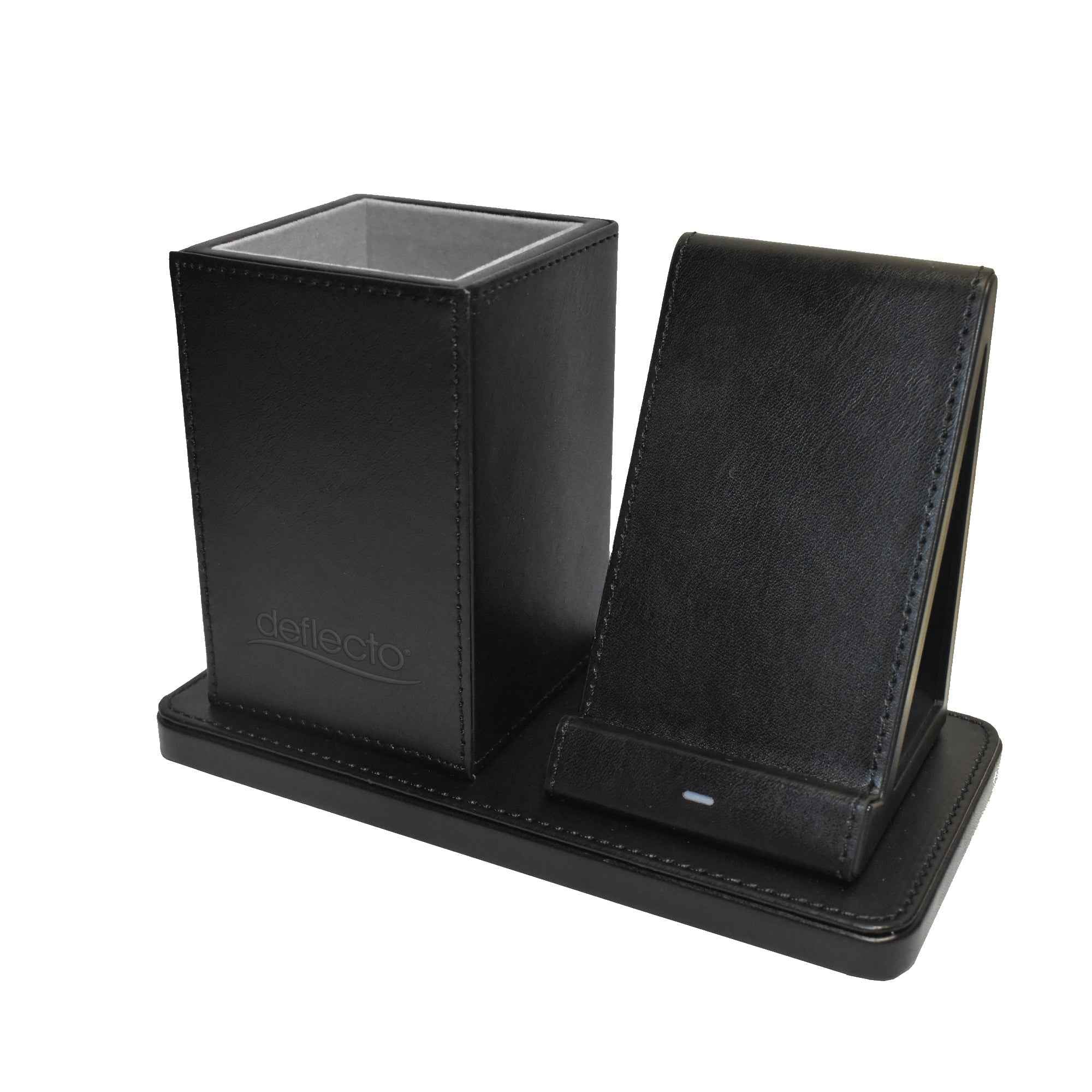 Deflecto® Tischorganizer inkl. Qi-Ladefunktion