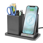 Deflecto® Tischorganizer inkl. Qi-Ladefunktion