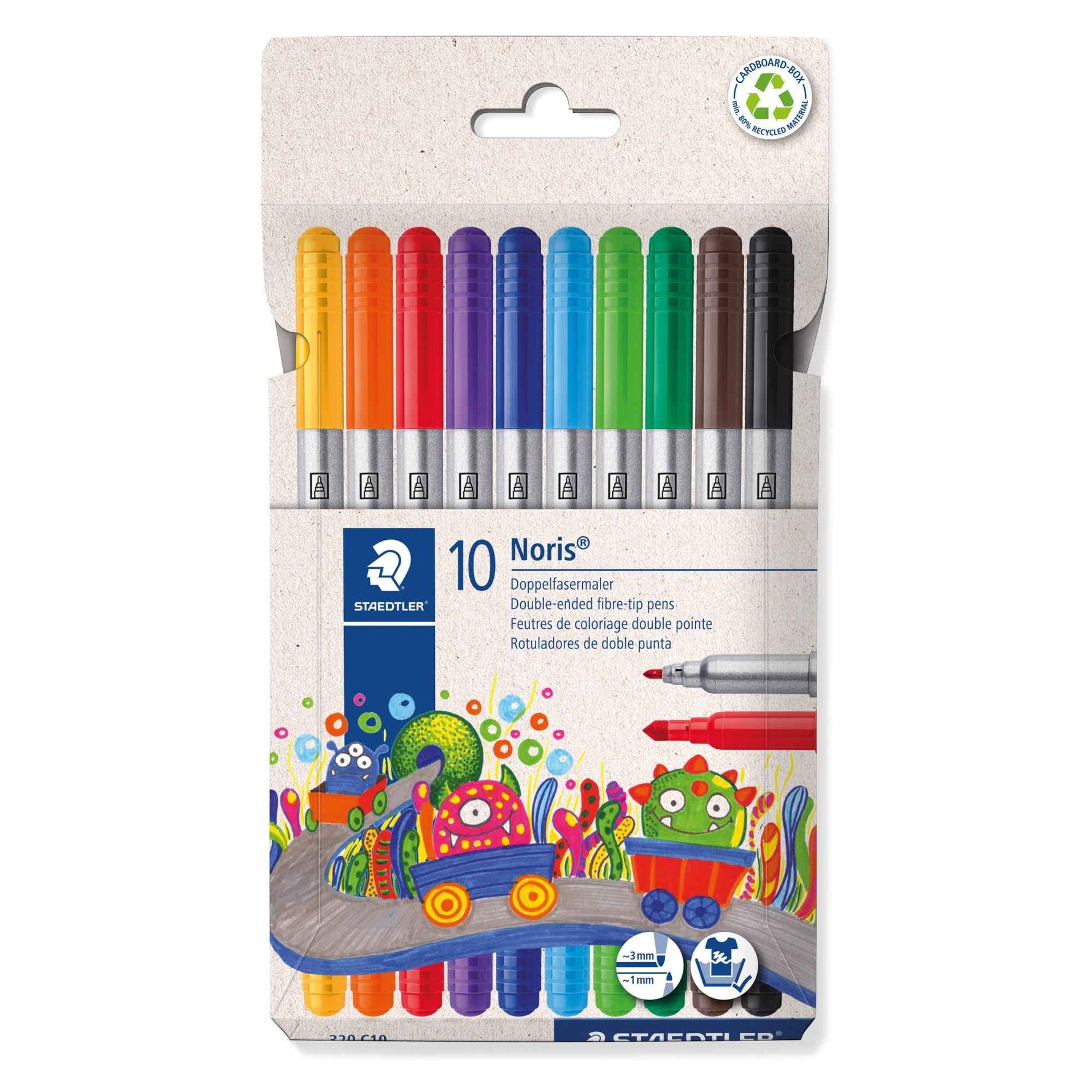 STAEDTLER® Doppelfasermaler Noris® 10 St./Pack.
