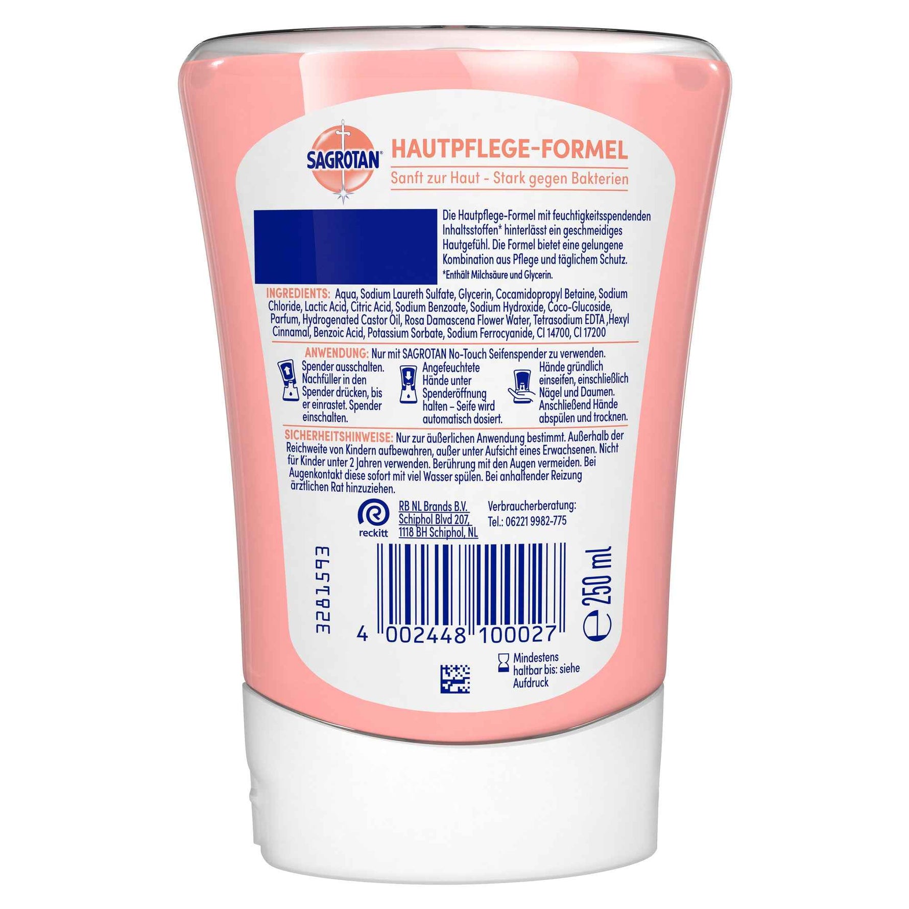 Sagrotan Flüssigseife No-Touch Rose & Shea