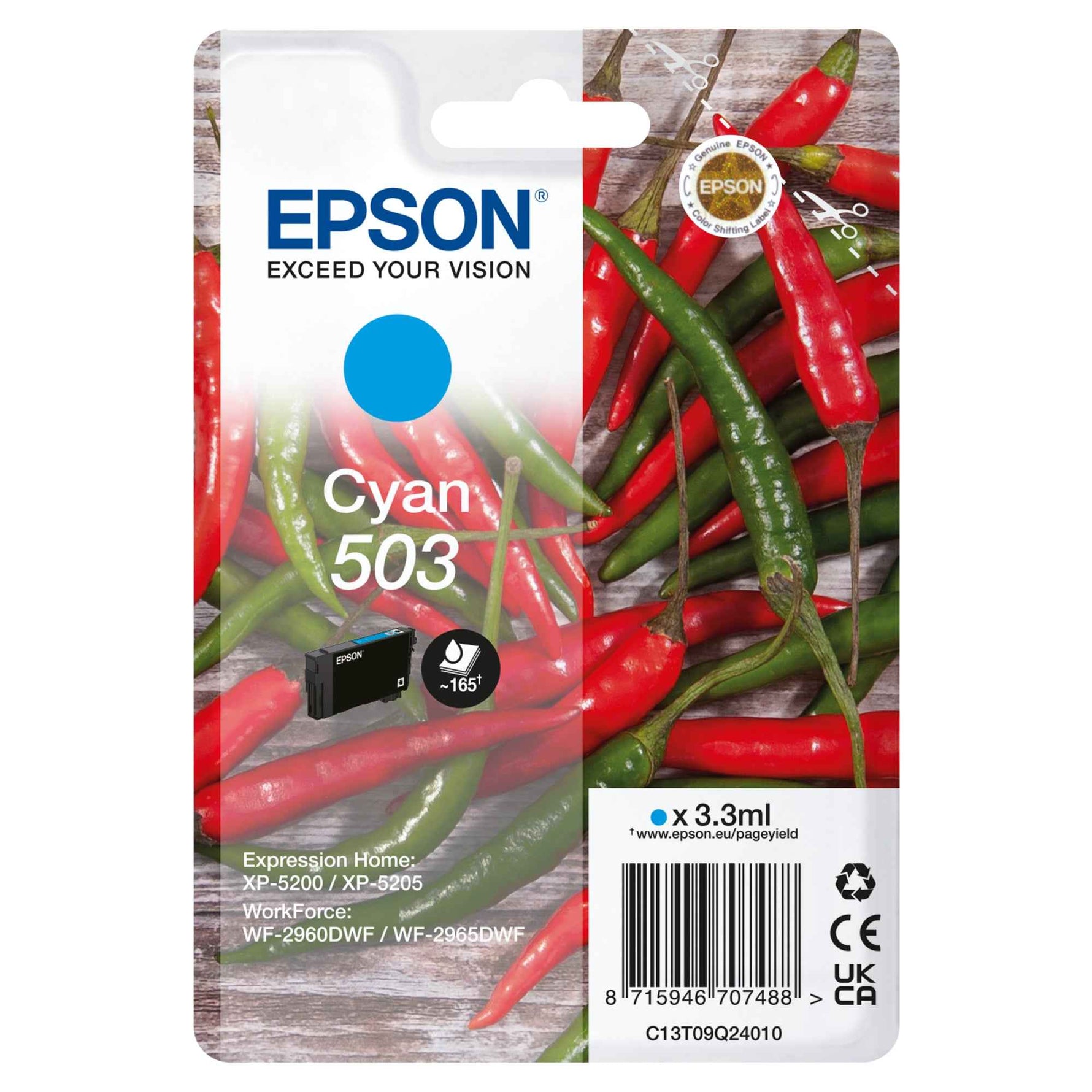 Epson Tintenpatrone 503 cyan