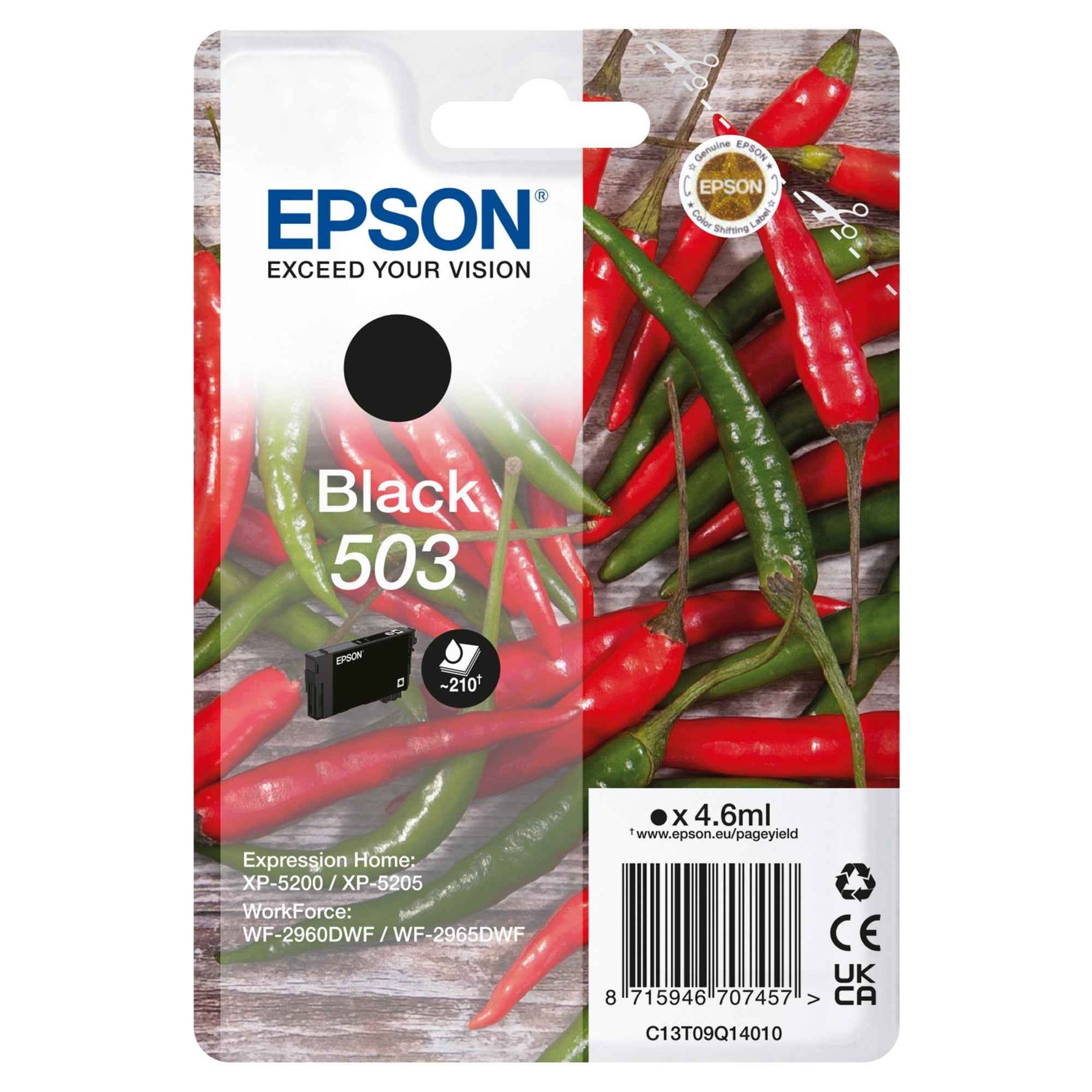 Epson Tintenpatrone 503 schwarz