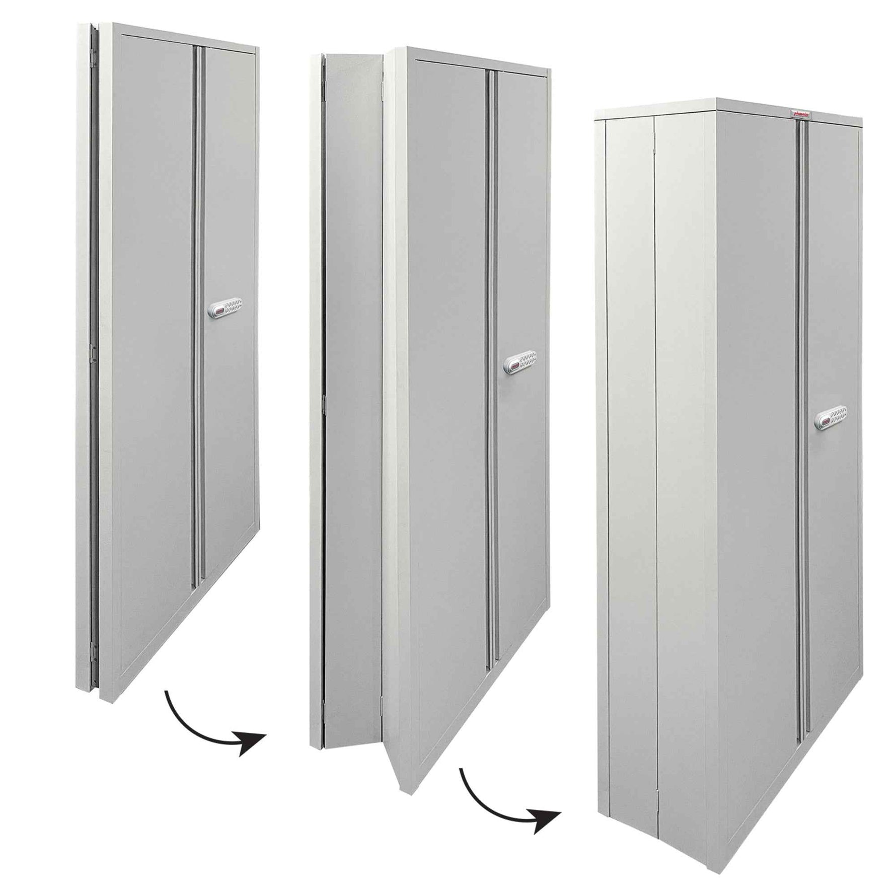 Phoenix Flügeltürenschrank SCF faltbar 915 x 1.830 x 370 mm (B x H x T)