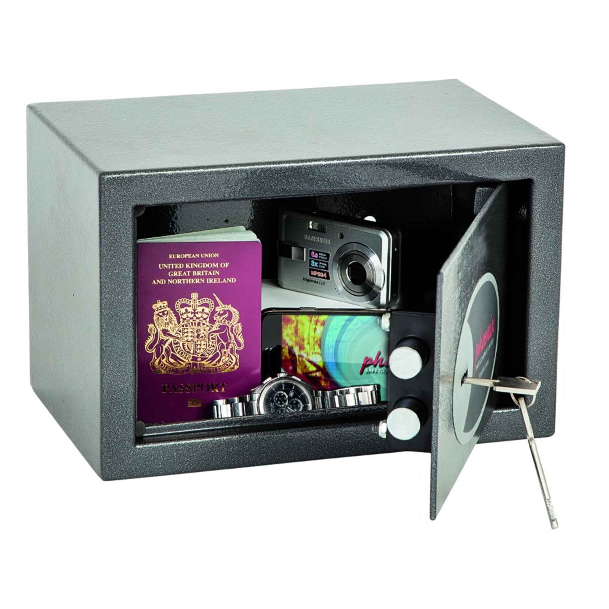 Phoenix Tresor Vela Home & Office Doppelbartschloss 10 l