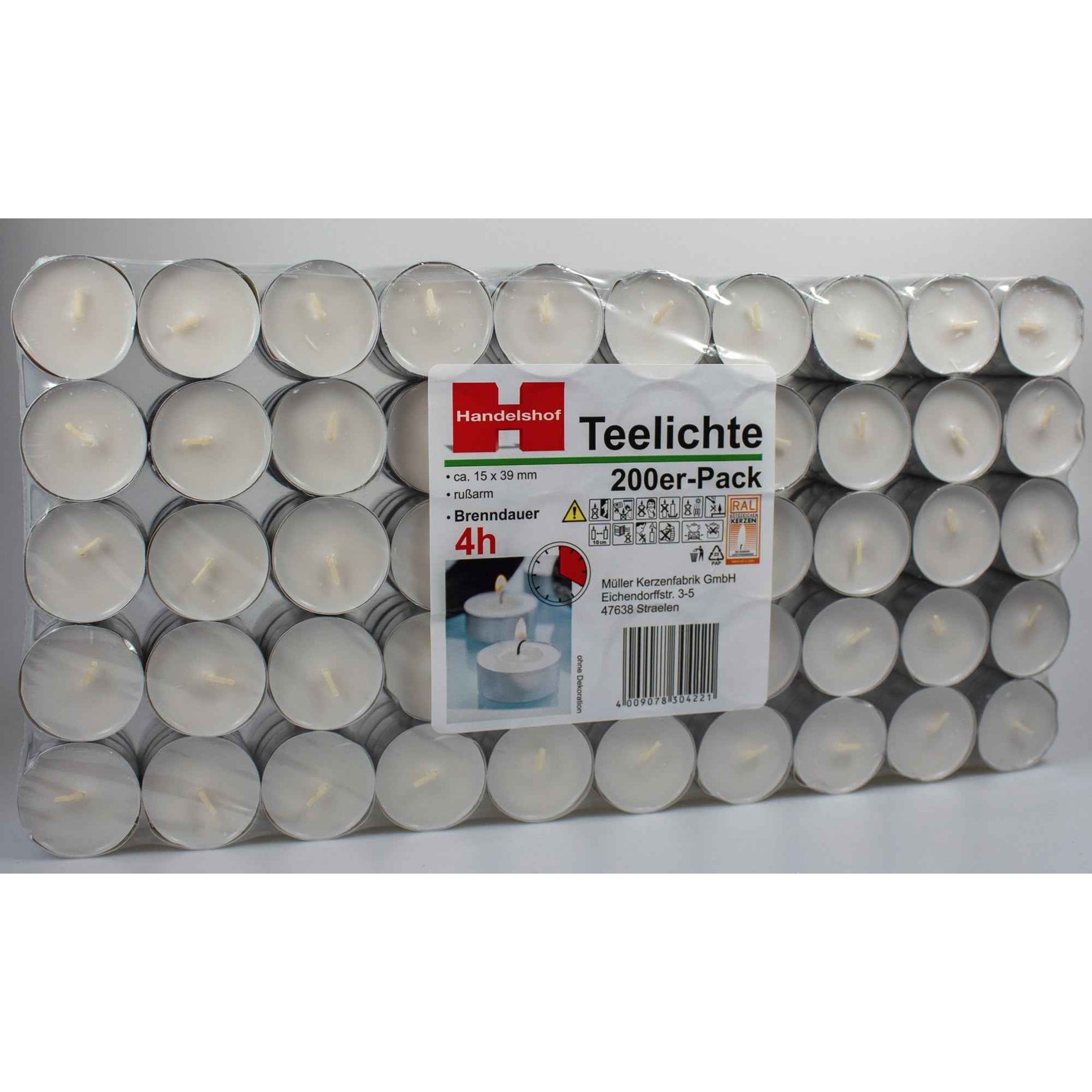 Müller Kerzen Teelicht FLATPACK ca. 4 h