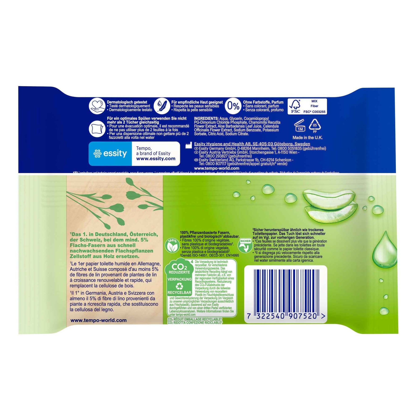 Tempo® Feuchtes Toilettenpapier Sanft & Sensitiv