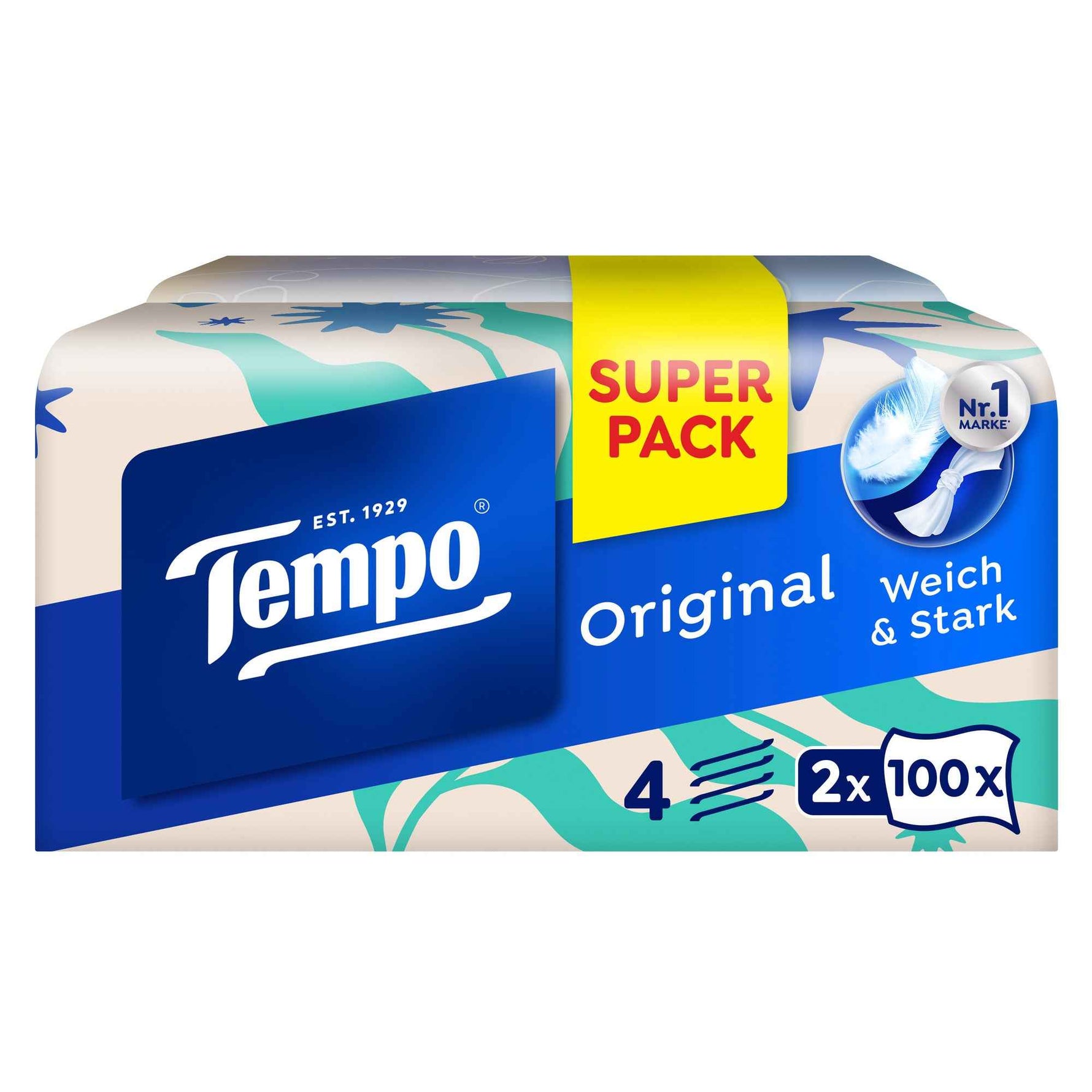 Tempo® Papiertaschentücher Original Duo-Box
