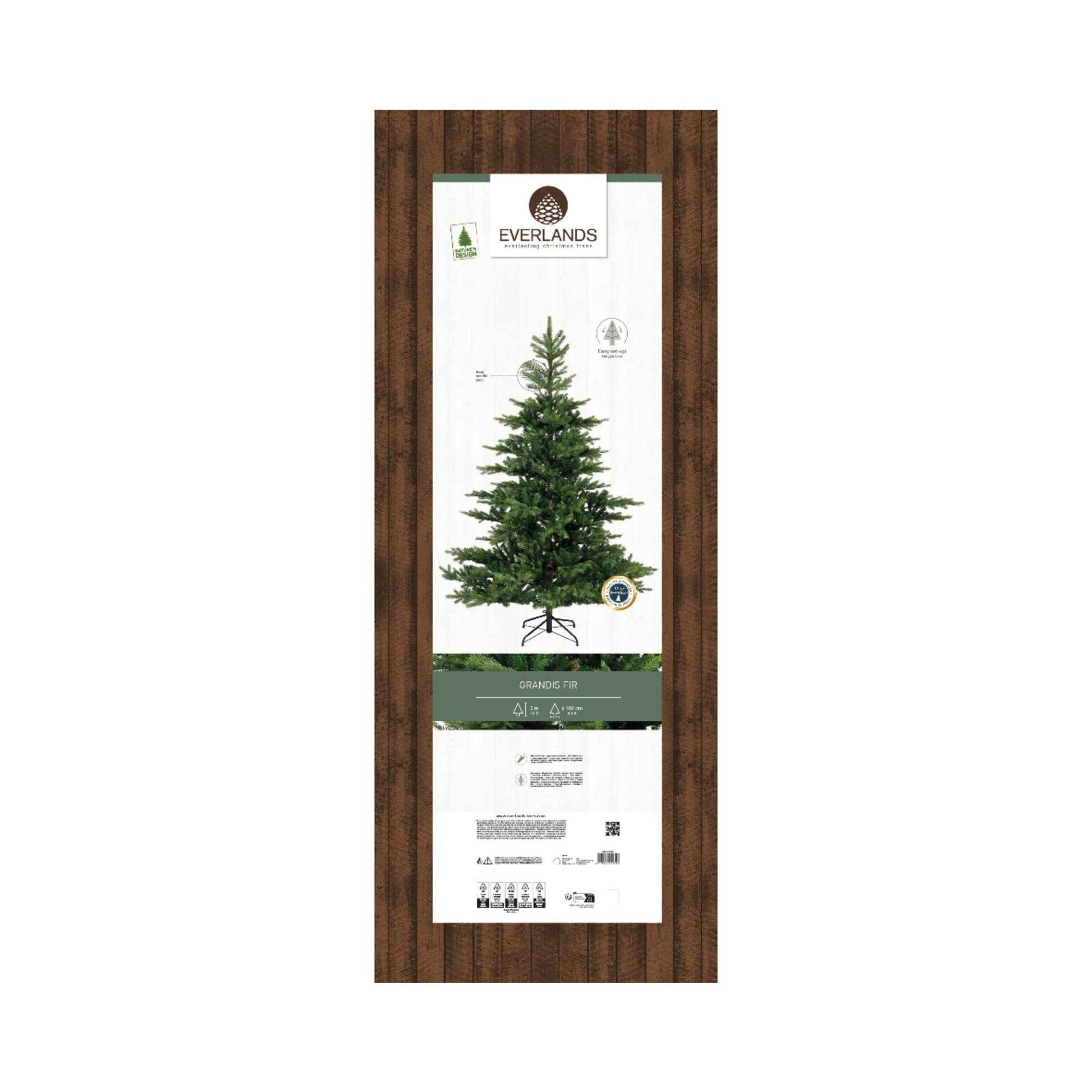 EVERLANDS Weihnachtsbaum Grandis 182 x 300 cm (Ø x H)