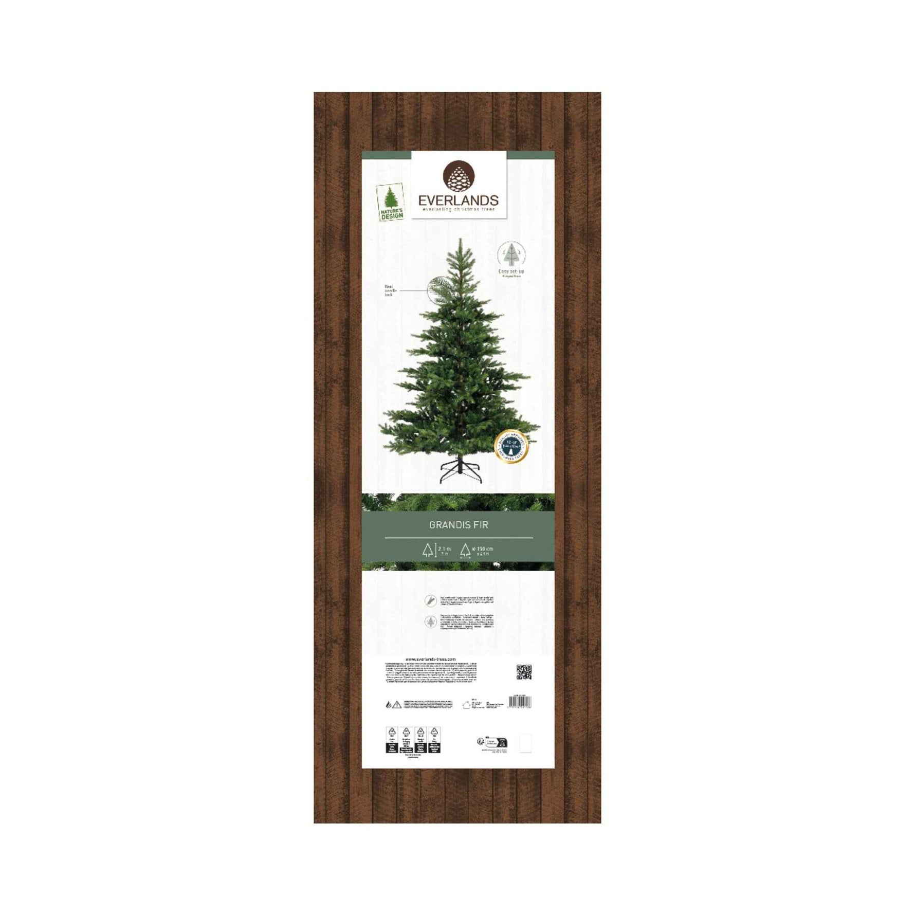 EVERLANDS Weihnachtsbaum Grandis 150 x 210 cm (Ø x H)
