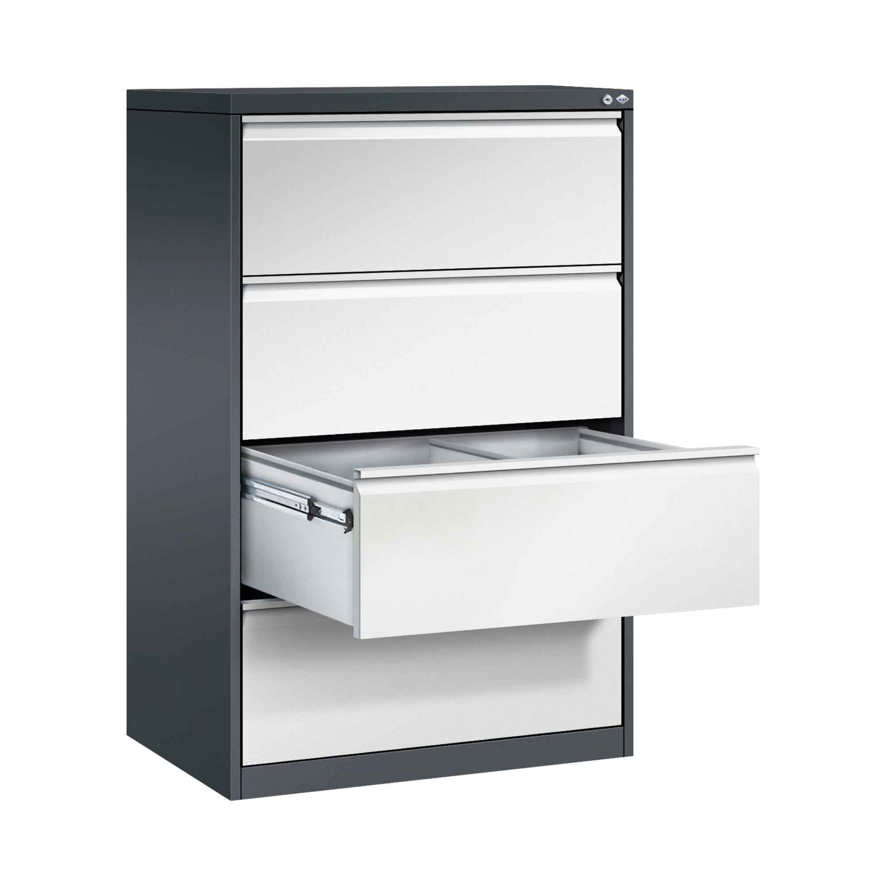 C+P Hängeregistraturschrank Acurado 787 x 1.357 x 590 mm (B x H x T) anthrazit