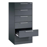 C+P Karteischrank Asisto 562 x 1.298 x 600 mm (B x H x T) DIN A5 quer