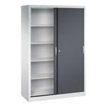 C+P Schiebetürenschrank Acurado 1.200 x 1.950 x 500 mm (B x H x T) lichtgrau