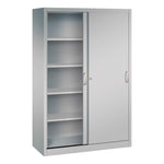 C+P Schiebetürenschrank Acurado 1.200 x 1.950 x 500 mm (B x H x T) weißaluminium