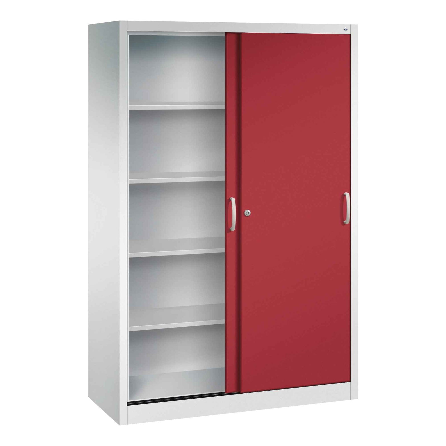C+P Schiebetürenschrank Acurado 1.200 x 1.950 x 500 mm (B x H x T) lichtgrau
