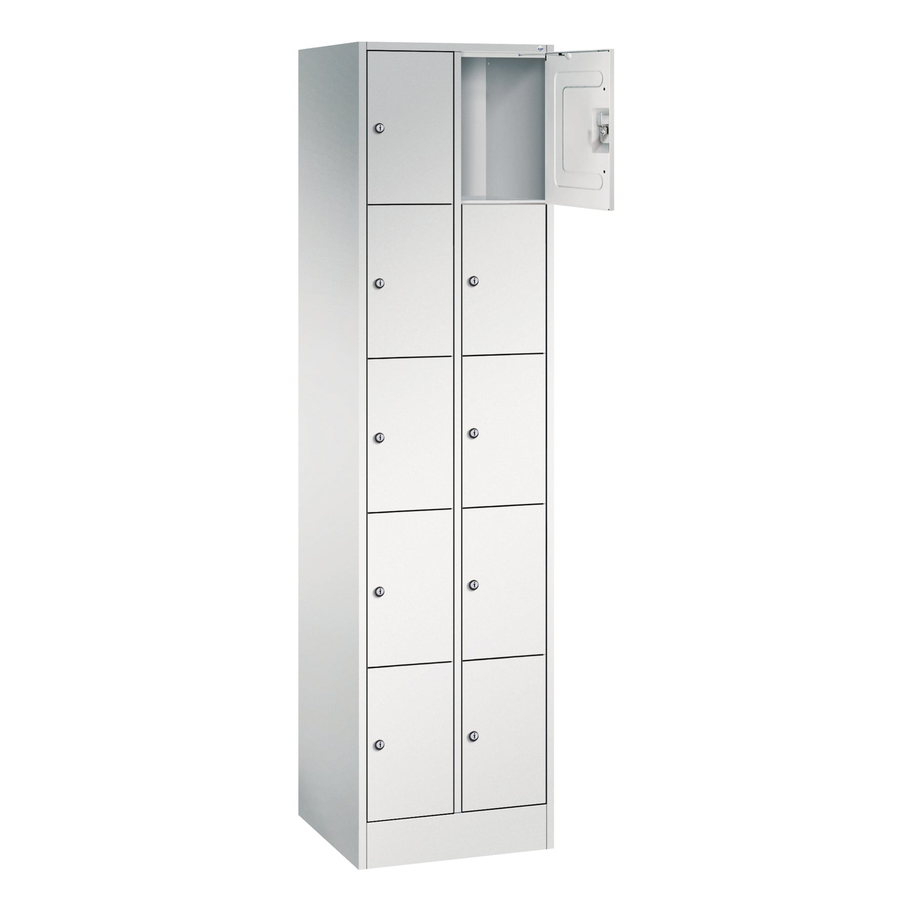 C+P Schließfachschrank Serie 8070 mit Sockel 2 Abteile – Produktbild 2