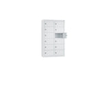 C+P Wandschließfach Intro 460 x 770 x 200 mm (B x H x T) 12 Fächer lichtgrau – Produktbild 11