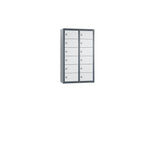 C+P Wandschließfach Intro 460 x 770 x 200 mm (B x H x T) 12 Fächer anthrazitgrau – Produktbild 2