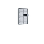 C+P Wandschließfach Intro 460 x 770 x 200 mm (B x H x T) 12 Fächer anthrazitgrau – Produktbild 5