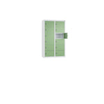 C+P Wandschließfach Intro 460 x 770 x 200 mm (B x H x T) 12 Fächer lichtgrau – Produktbild 10