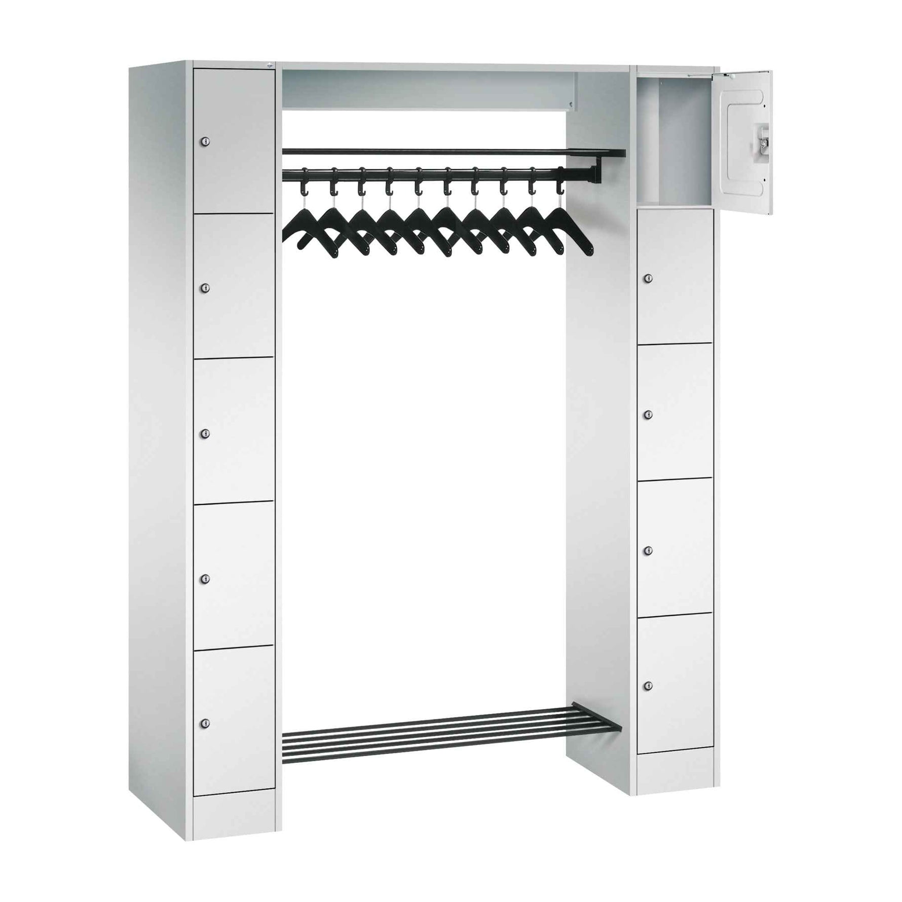 C+P Garderobenschrank Serie 8070 10 Fächer