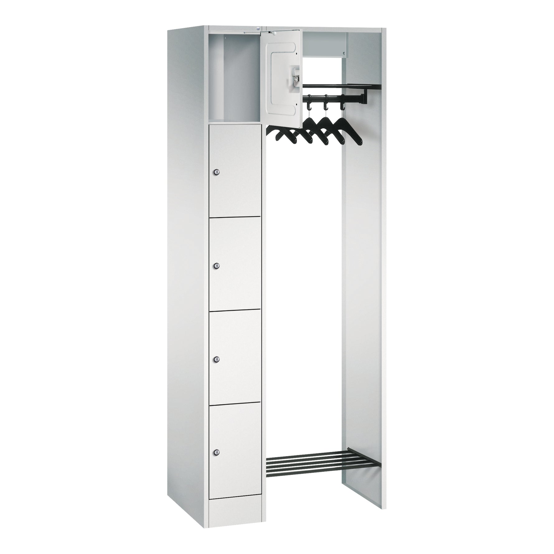 C+P Garderobenschrank Serie 8070 5 Fächer – Produktbild 2