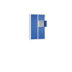 C+P Wandschließfach Intro 460 x 770 x 200 mm (B x H x T) 8 Fächer lichtgrau – Produktbild 5