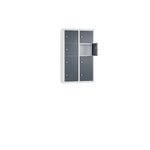 C+P Wandschließfach Intro 460 x 770 x 200 mm (B x H x T) 8 Fächer lichtgrau – Produktbild 15