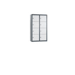 C+P Wandschließfach Intro 460 x 770 x 200 mm (B x H x T) 8 Fächer anthrazitgrau – Produktbild 2