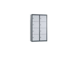 C+P Wandschließfach Intro 460 x 770 x 200 mm (B x H x T) 8 Fächer anthrazitgrau – Produktbild 6