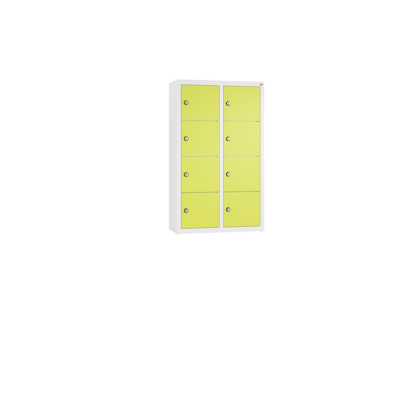 C+P Wandschließfach Intro 460 x 770 x 200 mm (B x H x T) 8 Fächer verkehrsweiß – Produktbild 6