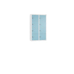 C+P Wandschließfach Intro 460 x 770 x 200 mm (B x H x T) 8 Fächer verkehrsweiß – Produktbild 4