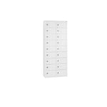 C+P Wandschließfach Intro 460 x 1.130 x 200 mm (B x H x T) 18 Fächer verkehrsweiß – Produktbild 2