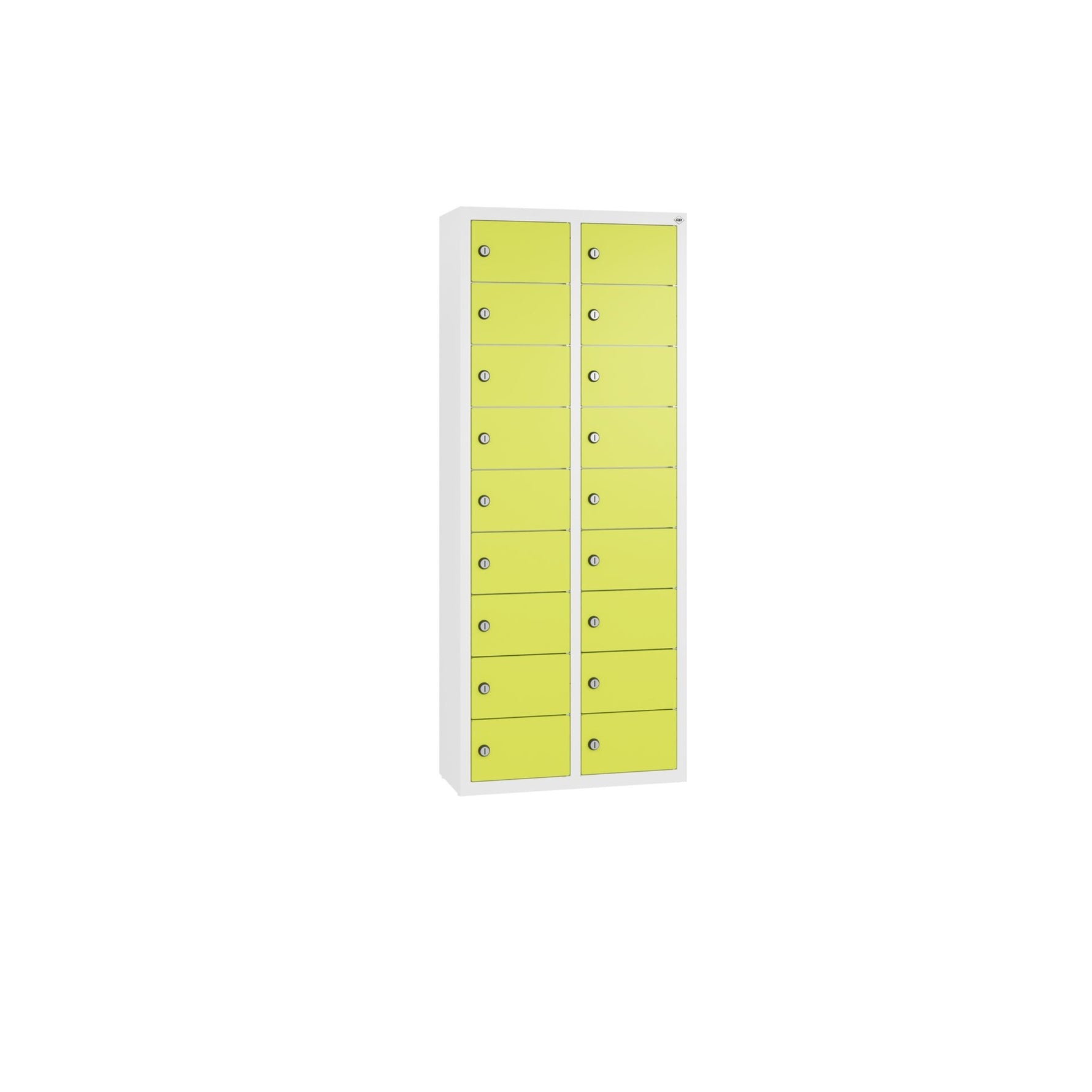 C+P Wandschließfach Intro 460 x 1.130 x 200 mm (B x H x T) 18 Fächer verkehrsweiß – Produktbild 6