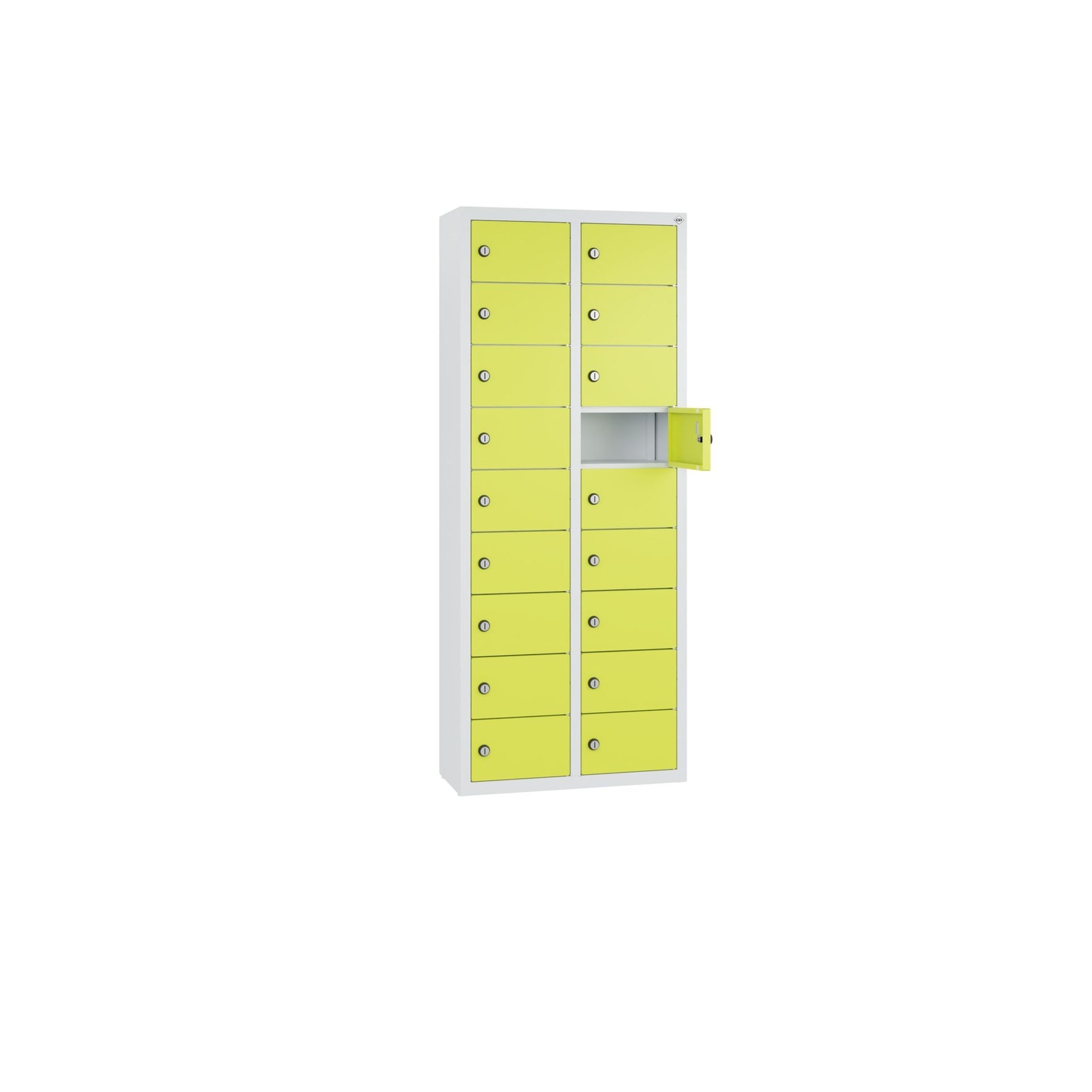 C+P Wandschließfach Intro 460 x 1.130 x 200 mm (B x H x T) 18 Fächer lichtgrau – Produktbild 9