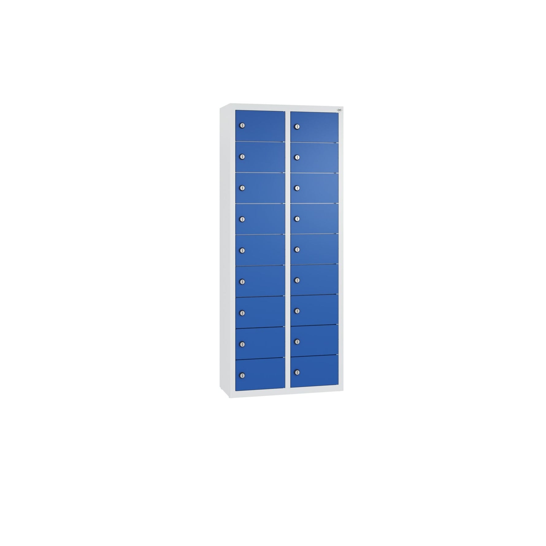 C+P Wandschließfach Intro 460 x 1.130 x 200 mm (B x H x T) 18 Fächer lichtgrau – Produktbild 2