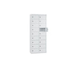 C+P Wandschließfach Intro 460 x 1.130 x 200 mm (B x H x T) 18 Fächer lichtgrau – Produktbild 13