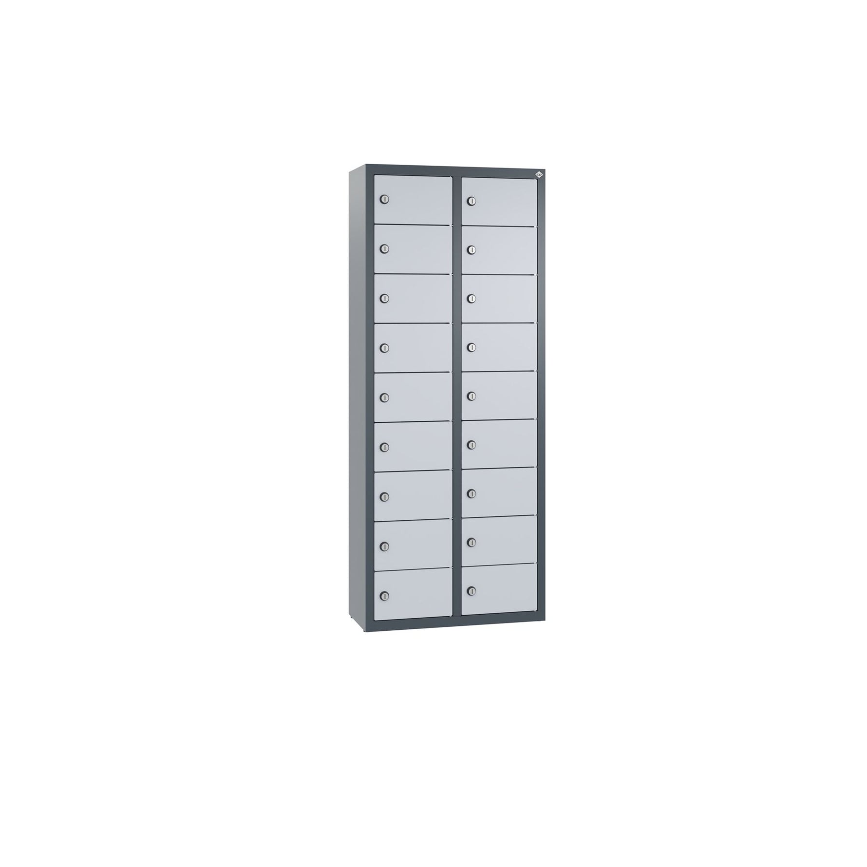 C+P Wandschließfach Intro 460 x 1.130 x 200 mm (B x H x T) 18 Fächer anthrazitgrau – Produktbild 6