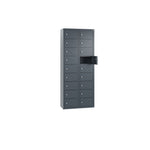 C+P Wandschließfach Intro 460 x 1.130 x 200 mm (B x H x T) 18 Fächer anthrazitgrau – Produktbild 3