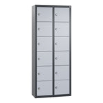 C+P Wandschließfach Intro 460 x 1.130 x 200 mm (B x H x T) 12 Fächer anthrazitgrau – Produktbild 5