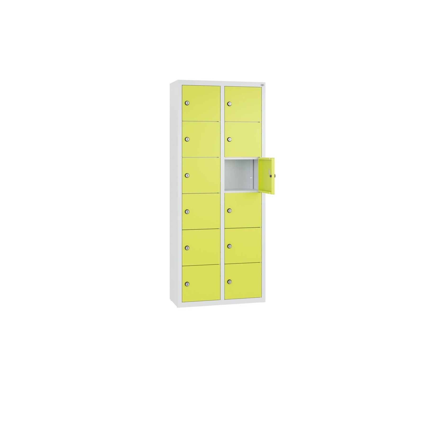 C+P Wandschließfach Intro 460 x 1.130 x 200 mm (B x H x T) 12 Fächer lichtgrau – Produktbild 12