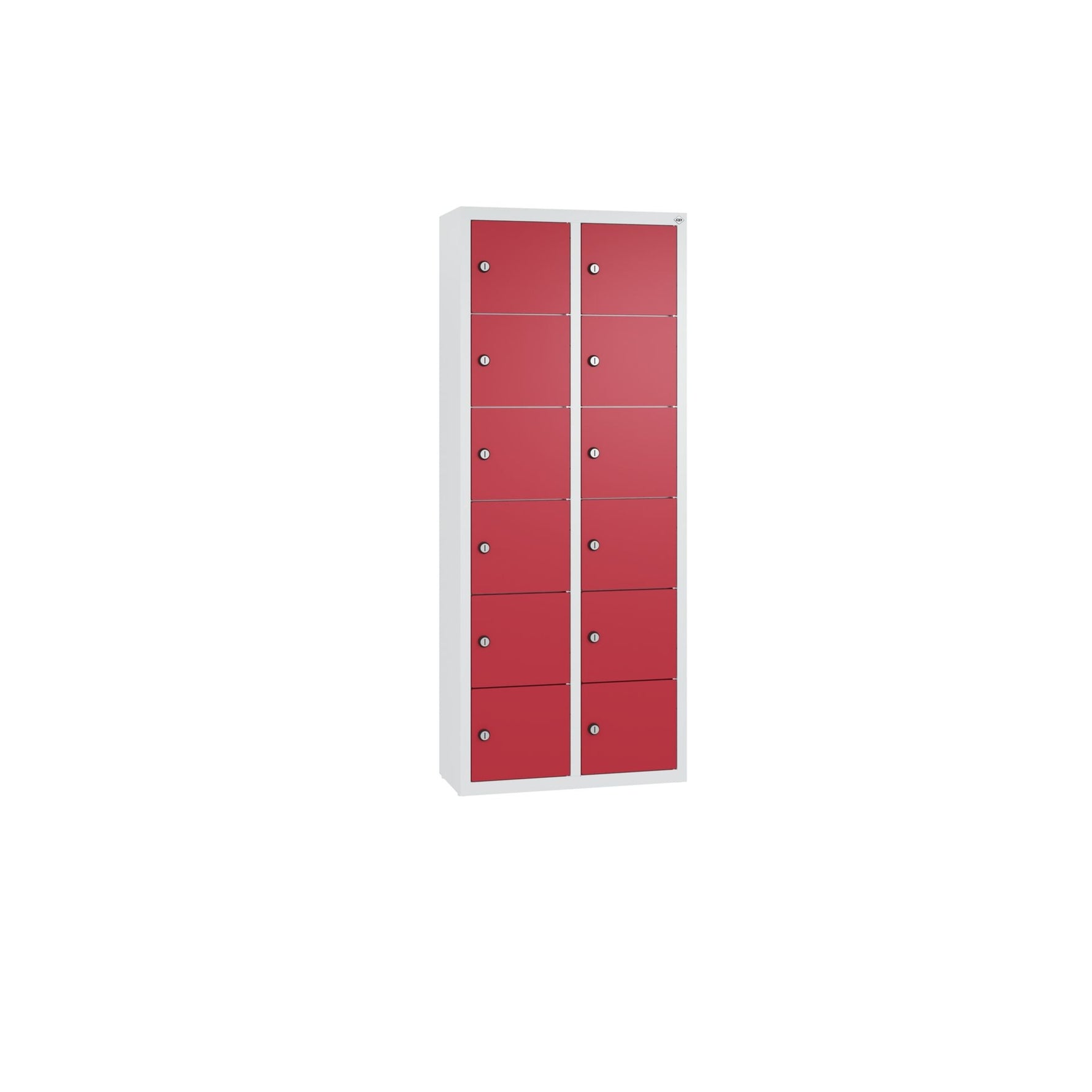 C+P Wandschließfach Intro 460 x 1.130 x 200 mm (B x H x T) 12 Fächer lichtgrau – Produktbild 3
