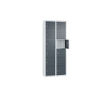 C+P Wandschließfach Intro 460 x 1.130 x 200 mm (B x H x T) 12 Fächer lichtgrau – Produktbild 2