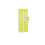 C+P Wandschließfach Intro 460 x 1.130 x 200 mm (B x H x T) 12 Fächer verkehrsweiß – Produktbild 5