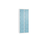 C+P Wandschließfach Intro 460 x 1.130 x 200 mm (B x H x T) 12 Fächer verkehrsweiß – Produktbild 4