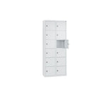 C+P Wandschließfach Intro 460 x 1.130 x 200 mm (B x H x T) 12 Fächer lichtgrau – Produktbild 15