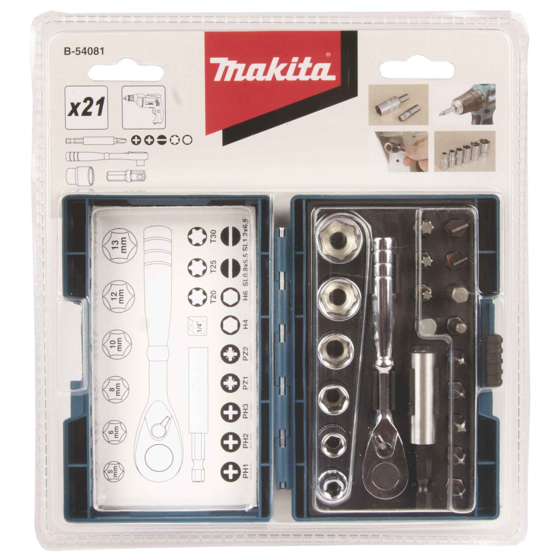 Makita® Steckschlüssel-Satz B-54081
