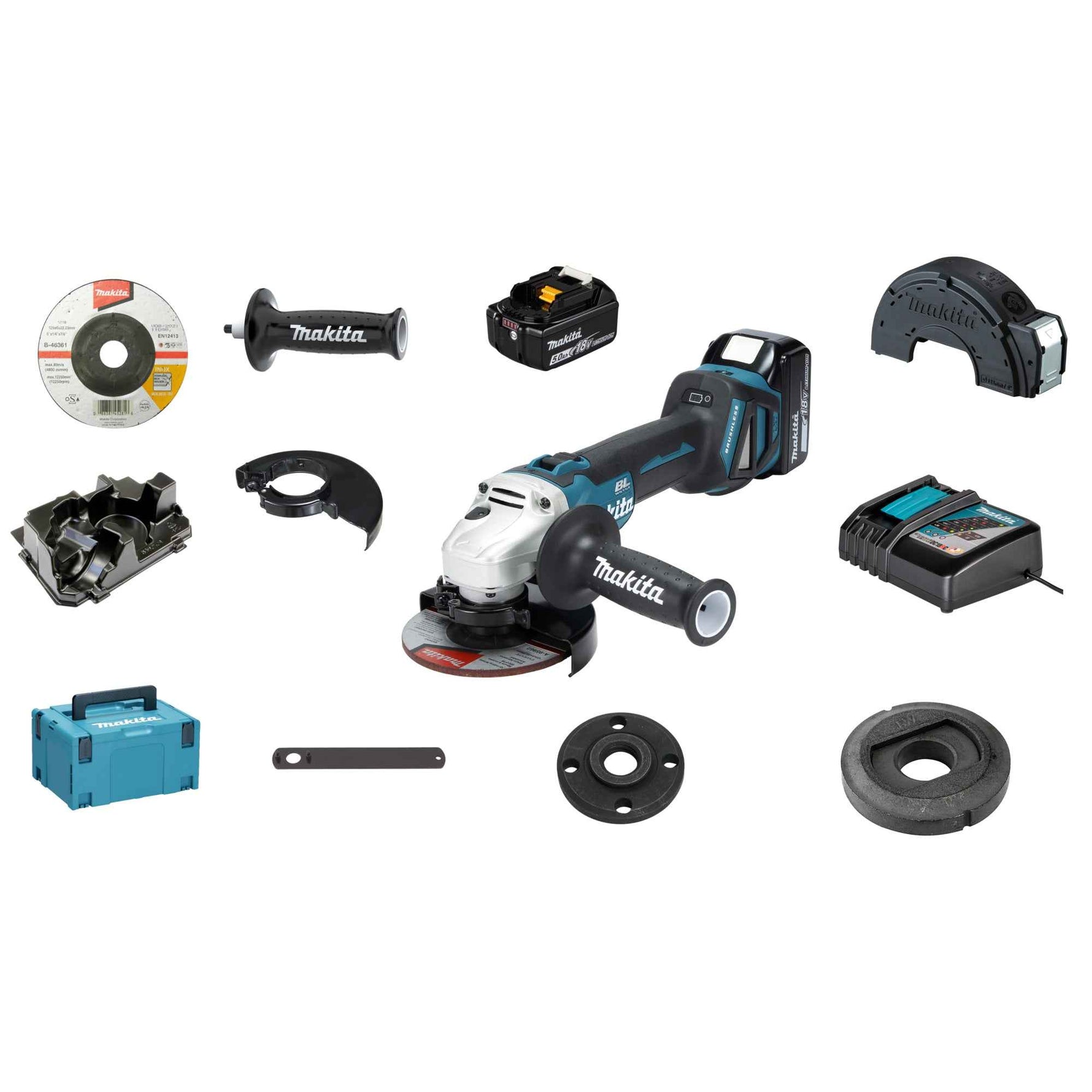 Makita® Winkelschleifer DGA511 mit Akkupack